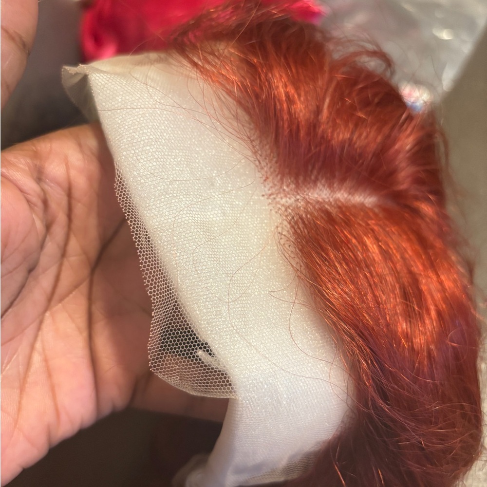 Human hair lace front wig